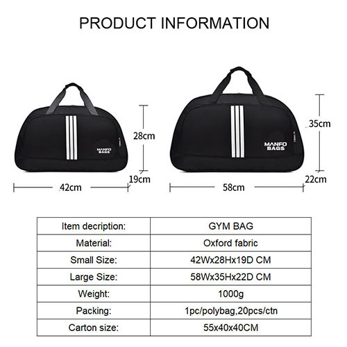 Duffel Travel Bag with two different size