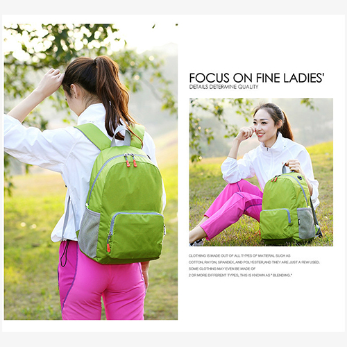Nylon foldable promotion backpack