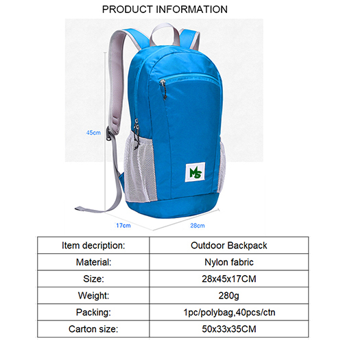 Promotion backpack with laptop interlayer