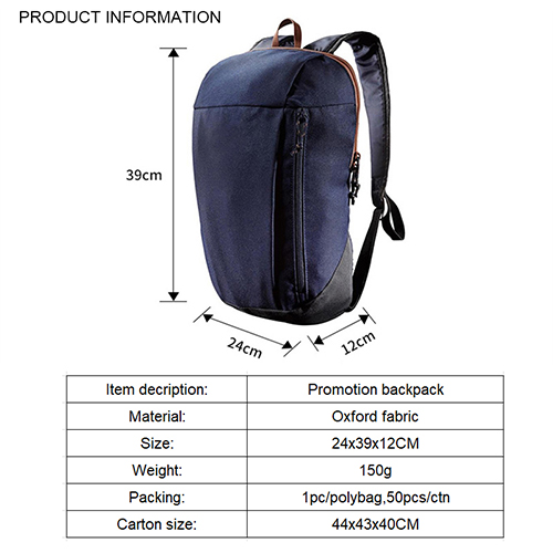 600D promotion backpack