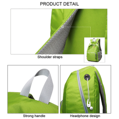 Nylon foldable promotion backpack