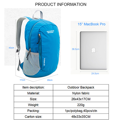 Promotion backpack with laptop interlayer