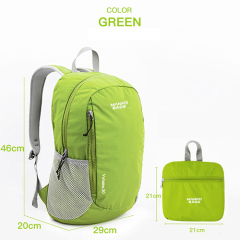 Foldable promotion backpack