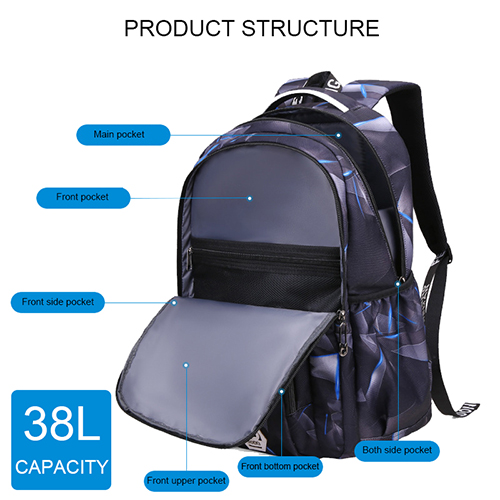 Daily backpack with laptap interlayer