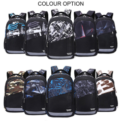 Fashion multicolor backpack with USB recharge