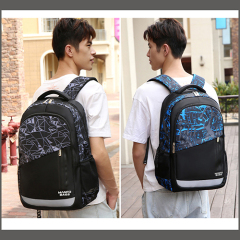 Fashion multicolor backpack with USB recharge