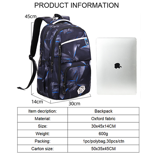 Daily backpack with laptap interlayer