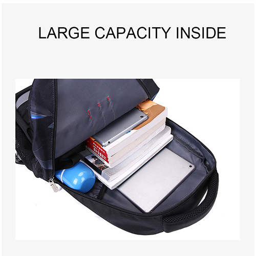 Fashion multicolor backpack with USB recharge