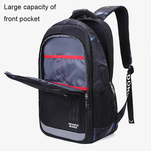 Fashion multicolor backpack with USB recharge