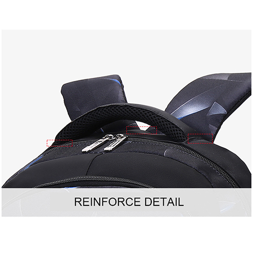 Fashion multicolor backpack with USB recharge