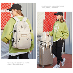 Daily backpack with small pouch