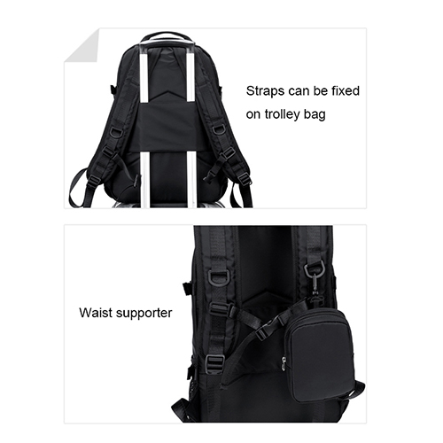 Daily backpack with waist supporter