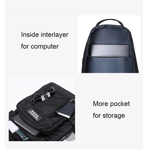 Daily backpack with small pouch