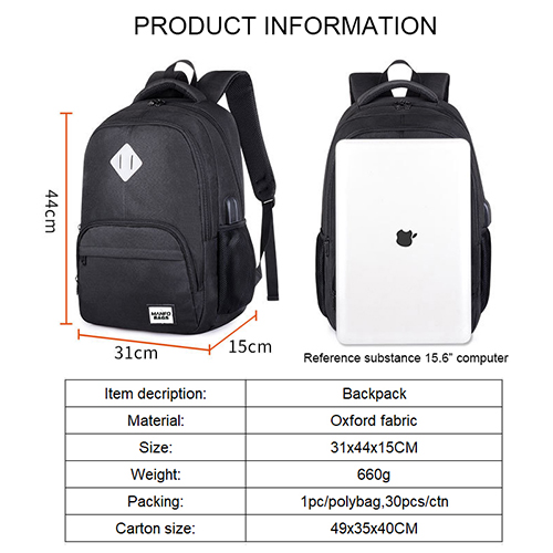 Cheaper backpack with USB recharge