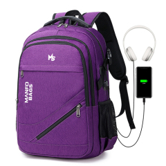 Daily backpack with USB recharge