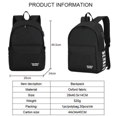 Cheaper backpack with USB recharge