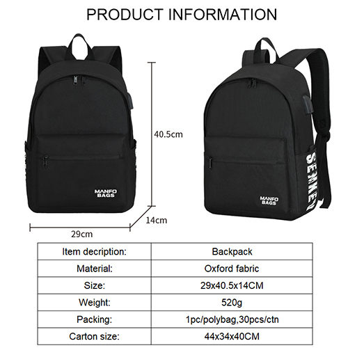 Cheaper backpack with USB recharge