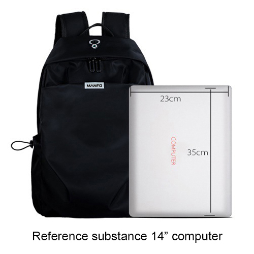 Daily backpack with USB recharge & headphone hole