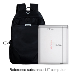 Daily backpack with USB recharge & headphone hole