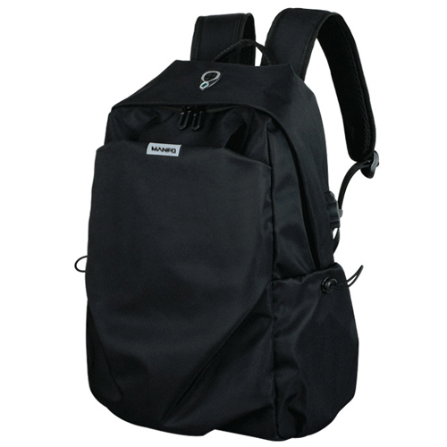 Daily backpack with USB recharge & headphone hole