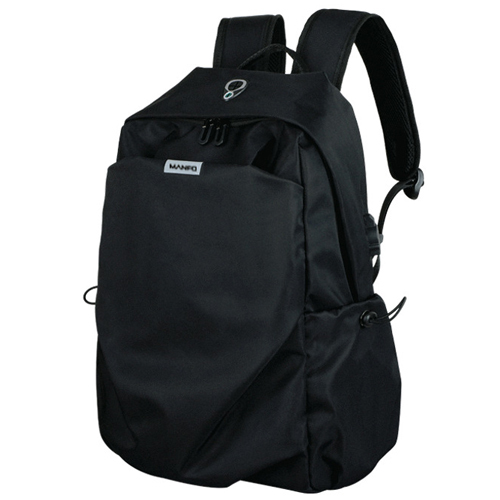 Daily backpack with USB recharge & headphone hole