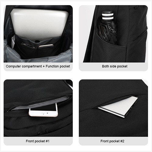 Daily backpack with laptap interlayer
