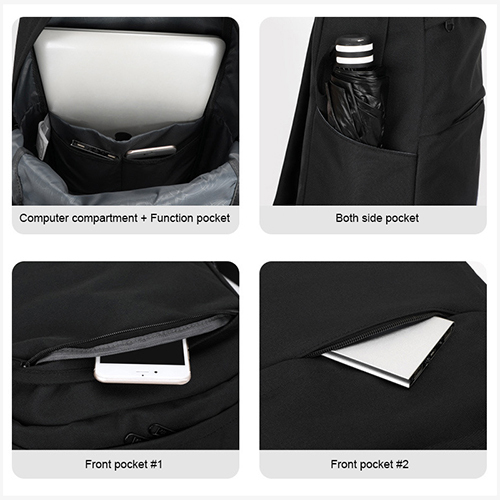 Daily backpack with laptap interlayer