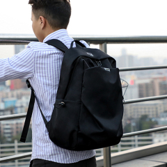 Daily backpack with USB recharge & headphone hole