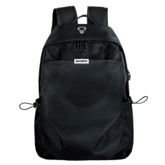 Daily backpack with USB recharge & headphone hole