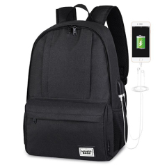 Daily backpack with USB recharge