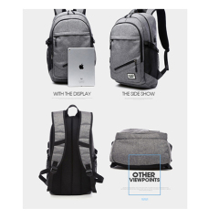 Daily backpack with basketball net pocket