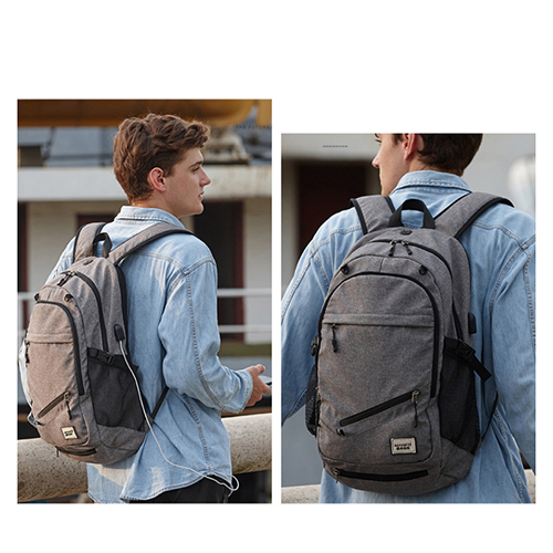 Daily backpack with basketball net pocket