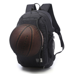 Daily backpack with basketball net pocket