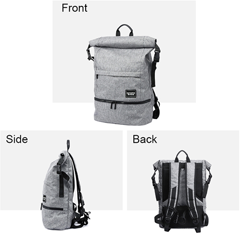 Daily backpack with expansion function