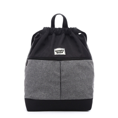 Sport backpack with drawstring opening