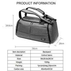 Double-purpose backpack with dry wet depart