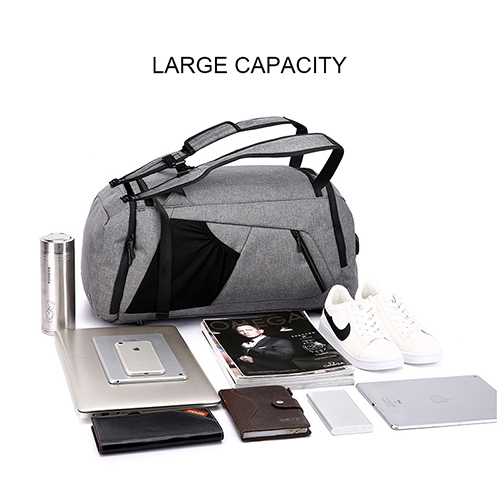 Double-purpose backpack with dry wet depart