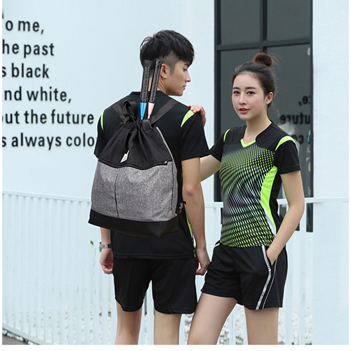 Sport backpack with drawstring opening