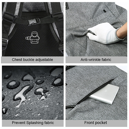 Daily backpack with expansion function