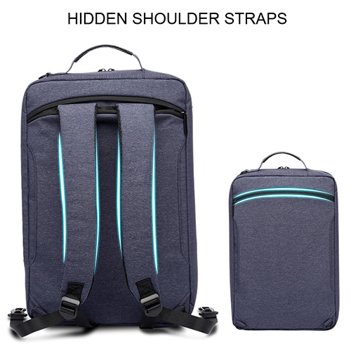 Double-purpose backpack with padded laptop interlayer