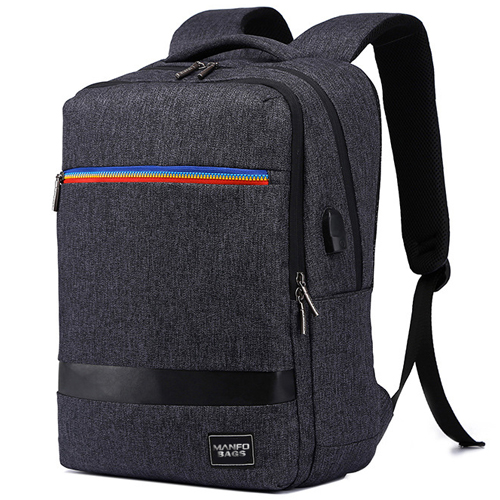 Daily backpack with USB recharge