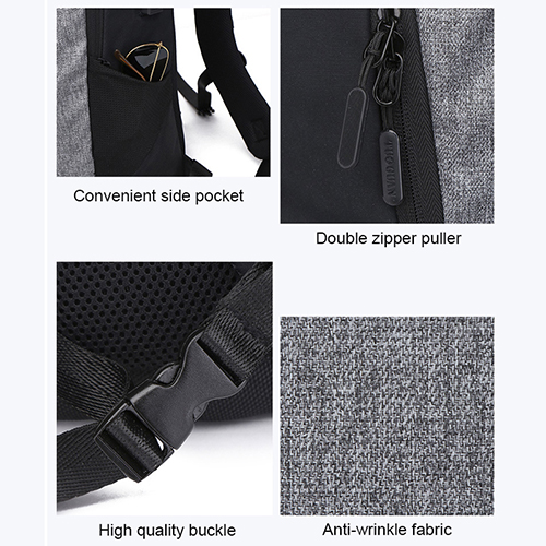 Daily backpack with basketball net pocket