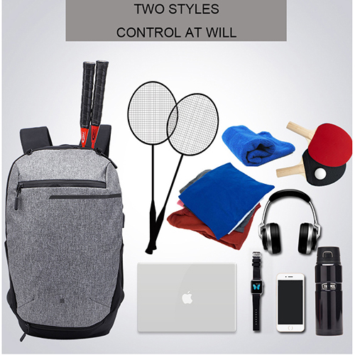 Daily backpack with basketball net pocket