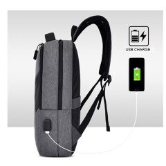 Daily backpack with USB recharge