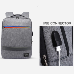 Daily backpack with USB recharge