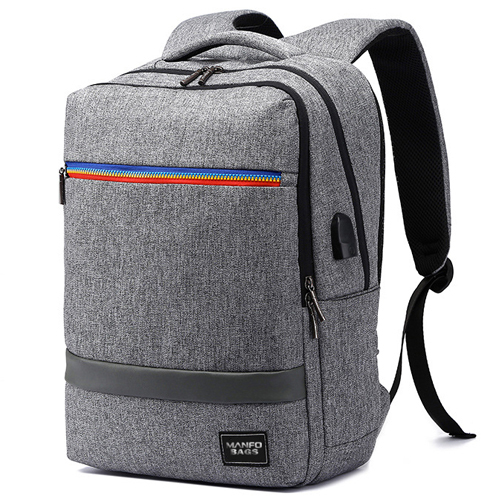 Daily backpack with USB recharge