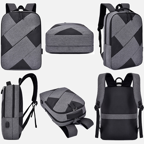 Daily backpack with USB recharge