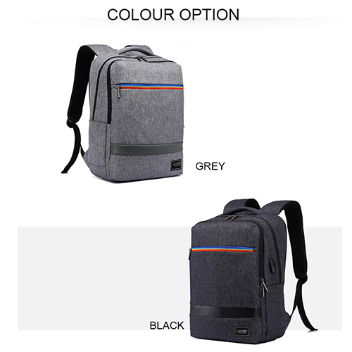 Daily backpack with USB recharge