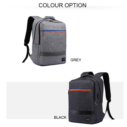 Daily backpack with USB recharge