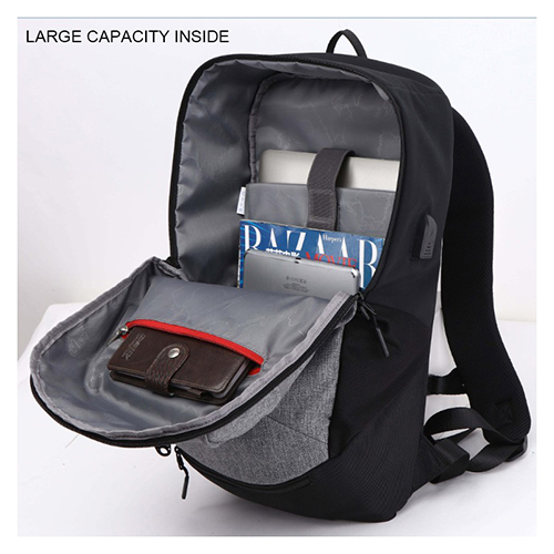 Daily backpack with basketball net pocket